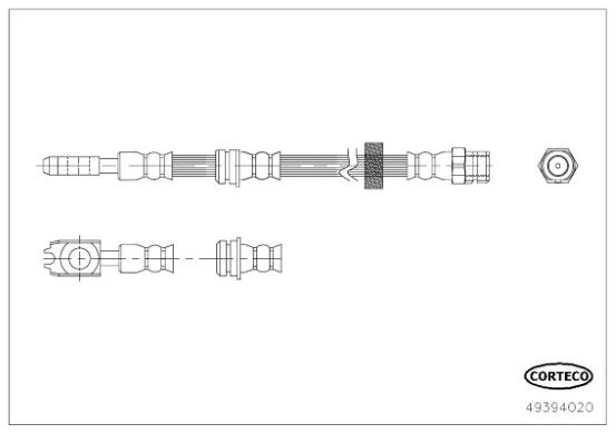 Furtun frana 49394020 CORTECO