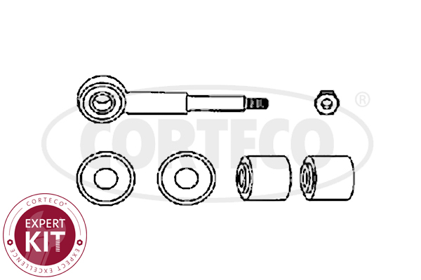 Brat/bieleta suspensie, stabilizator 49401307 CORTECO