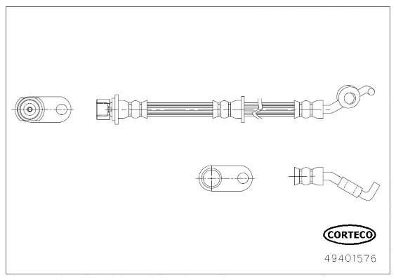 Furtun frana 49401576 CORTECO