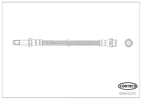 Furtun frana 49416051 CORTECO