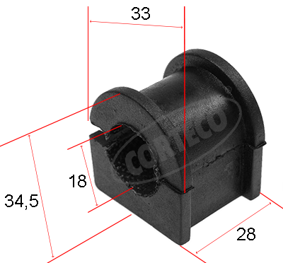 Bucsa, bara stabilizatoare 80000450 CORTECO