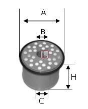 Filtru combustibil S 0910 NC SOFIMA