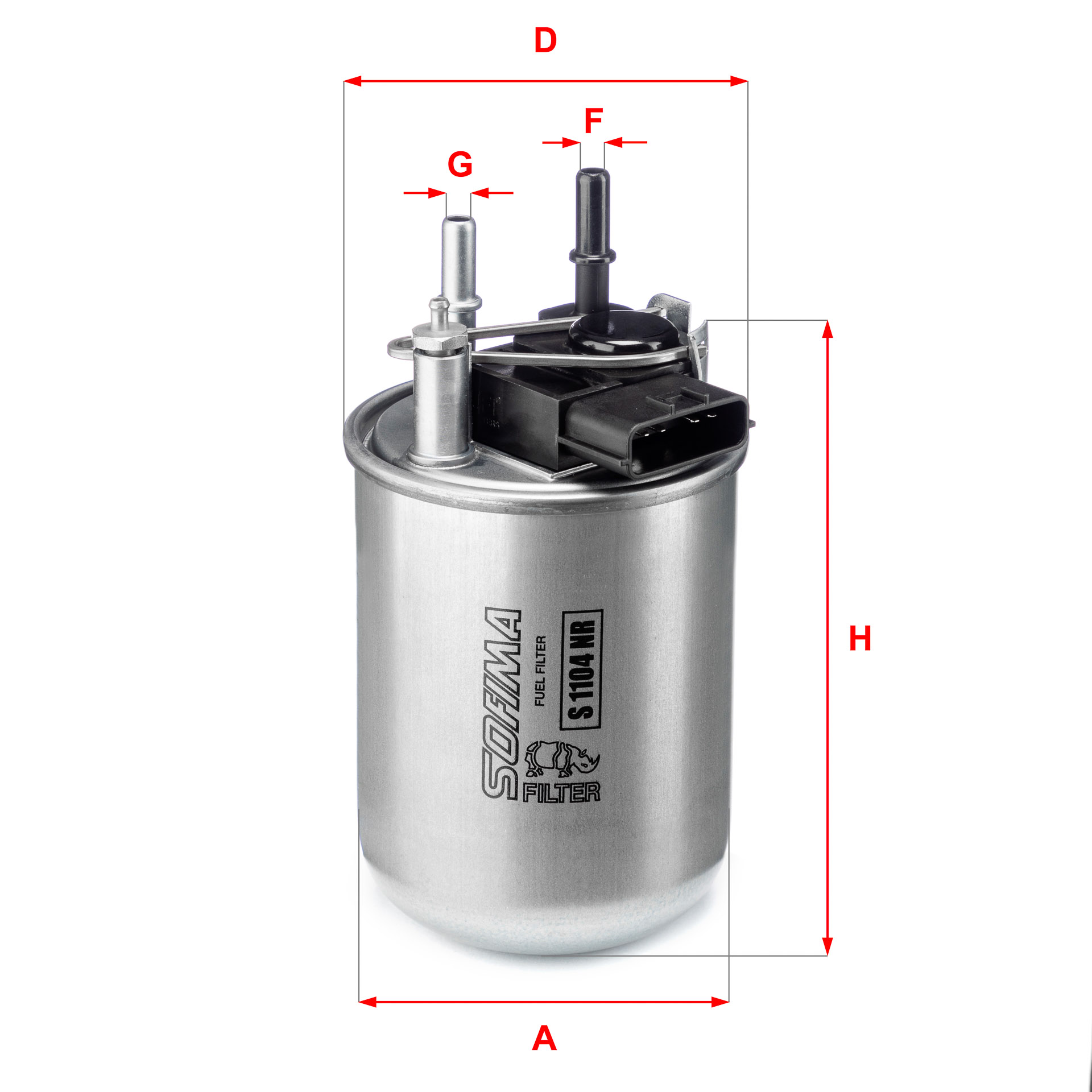 Filtru combustibil S 1104 NR SOFIMA