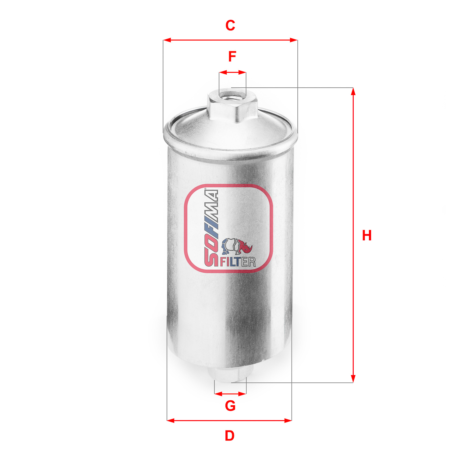 Filtru combustibil S 1504 B SOFIMA