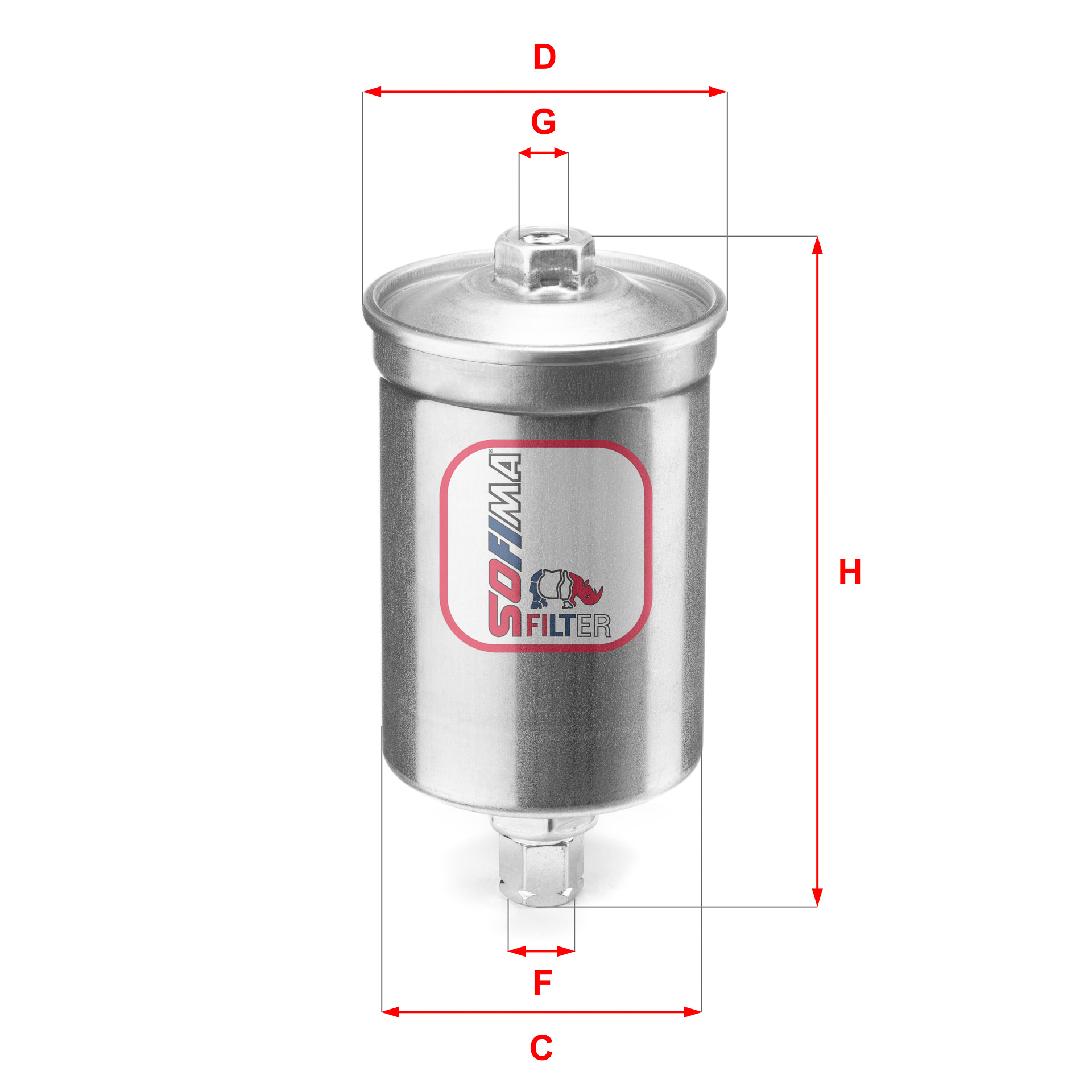 Filtru combustibil S 1507 B SOFIMA