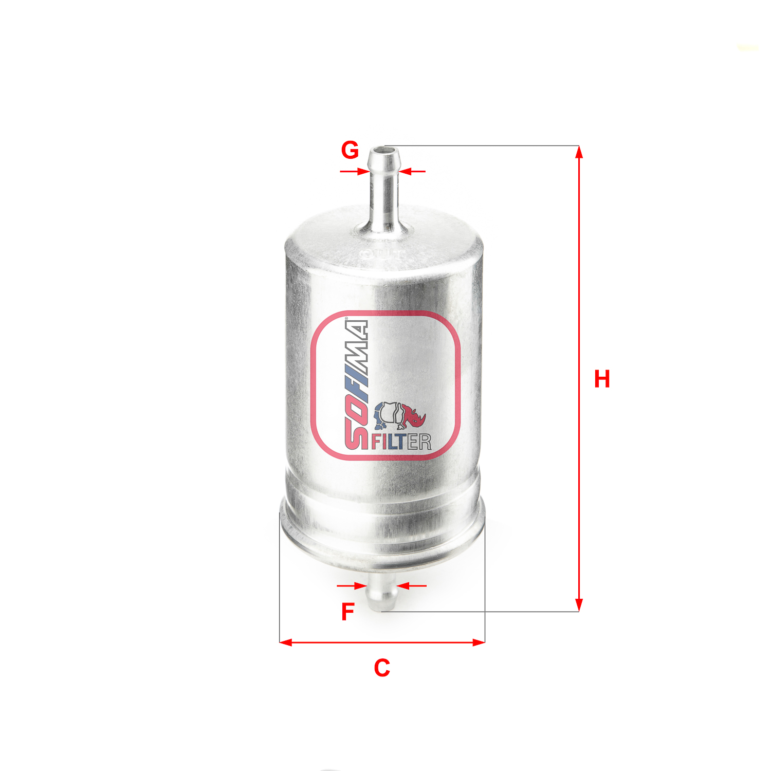 Filtru combustibil S 1510 B SOFIMA