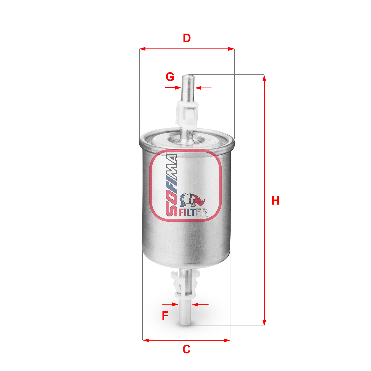 Filtru combustibil S 1515 B SOFIMA