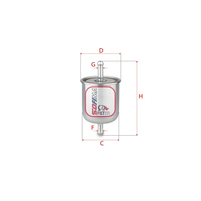 Filtru combustibil S 1529 B SOFIMA