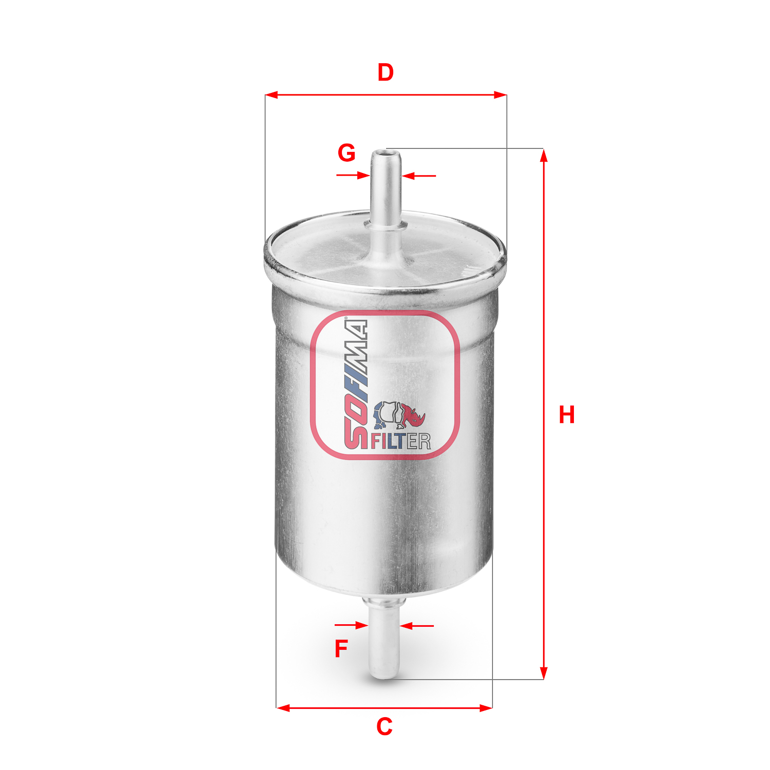 Filtru combustibil S 1710 B SOFIMA