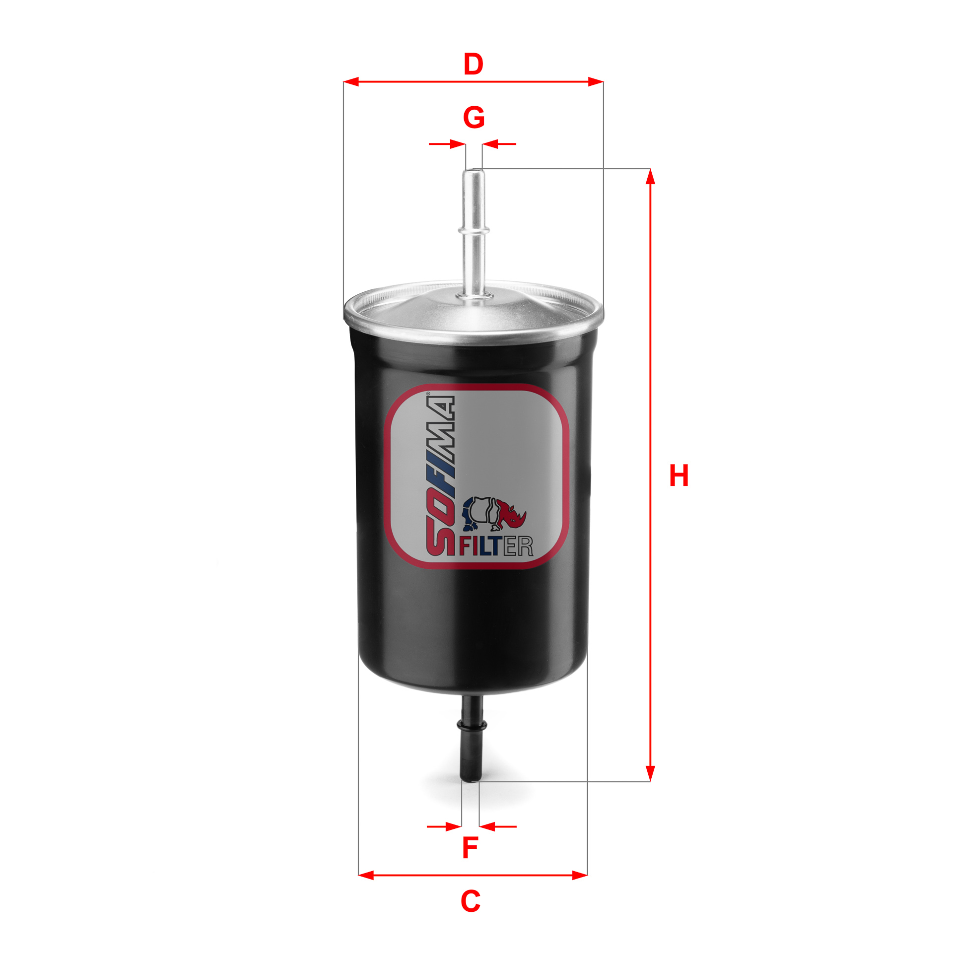 Filtru combustibil S 1747 B SOFIMA