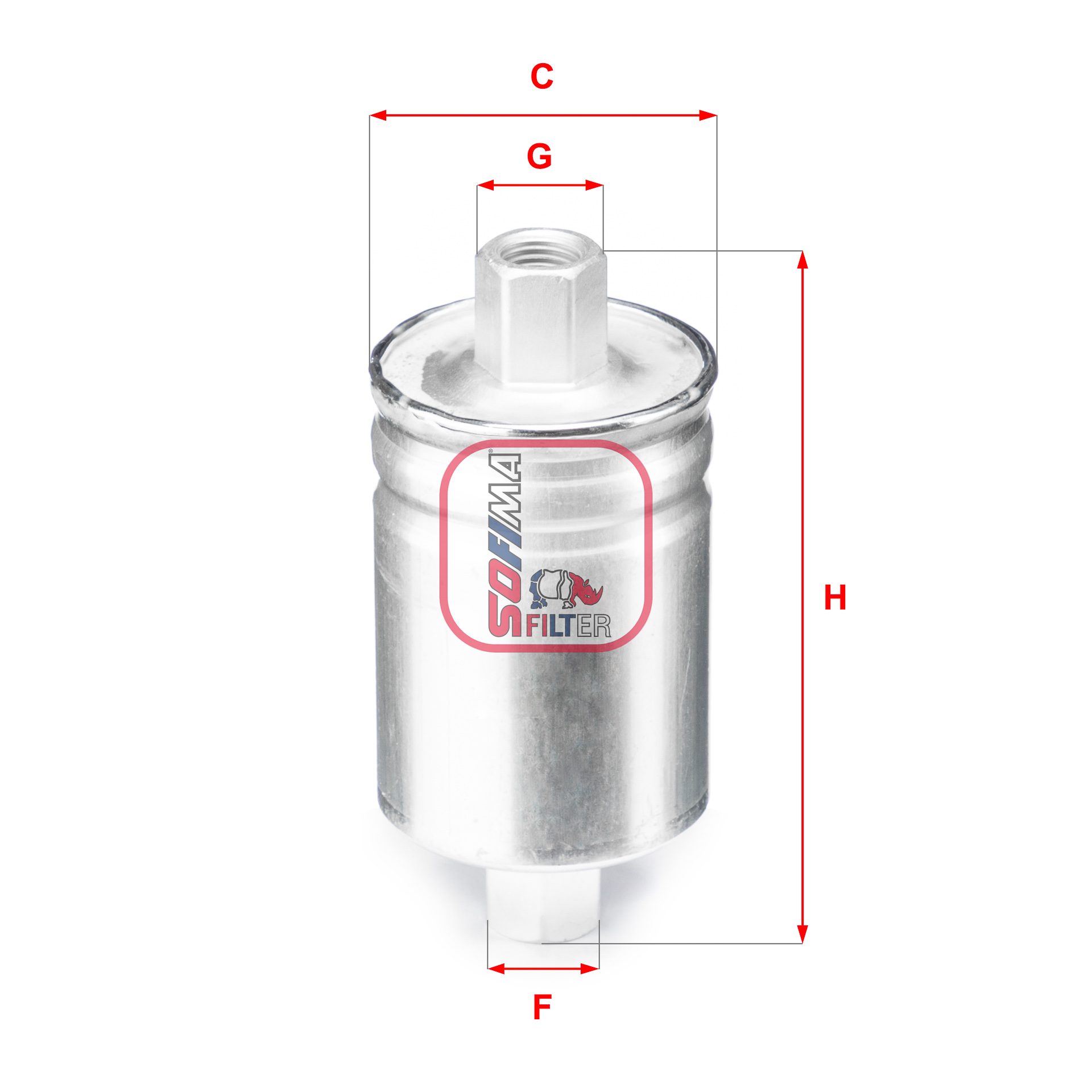 Filtru combustibil S 1750 B SOFIMA