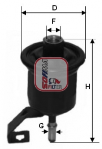 Filtru combustibil S 1776 B SOFIMA