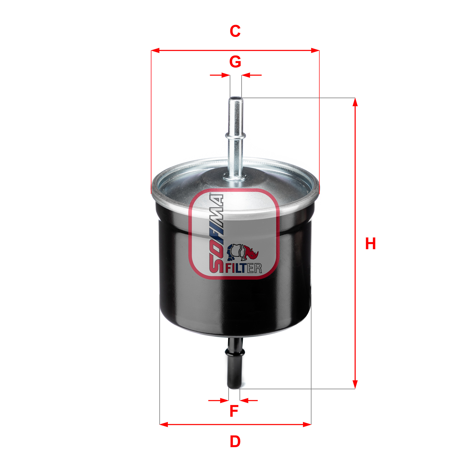 Filtru combustibil S 1811 B SOFIMA