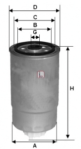 Filtru combustibil S 4384 NR SOFIMA