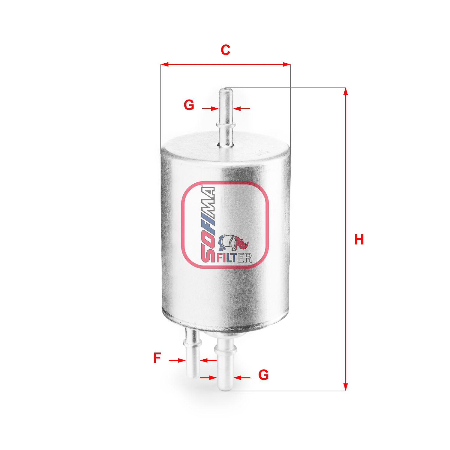 Filtru combustibil S 1831 B SOFIMA