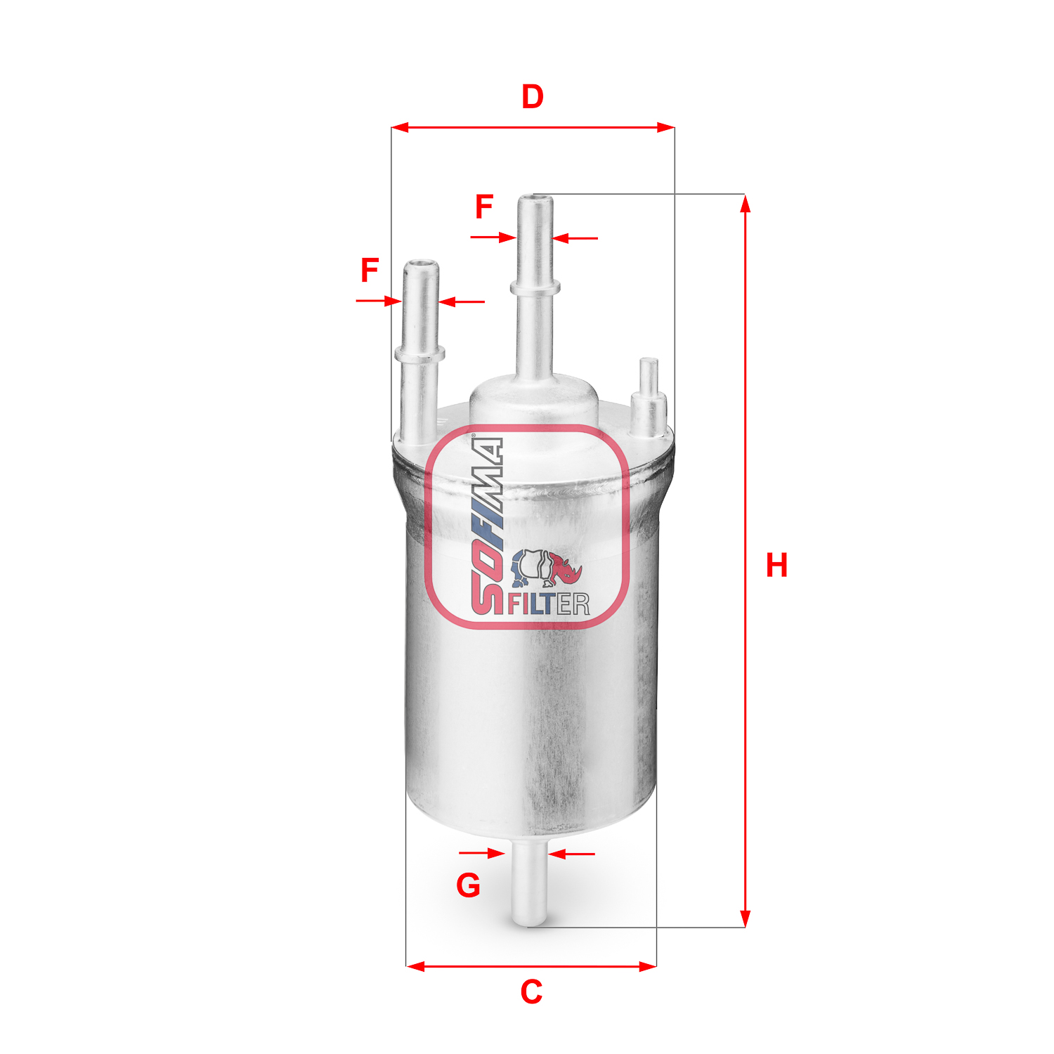 Filtru combustibil S 1833 B SOFIMA