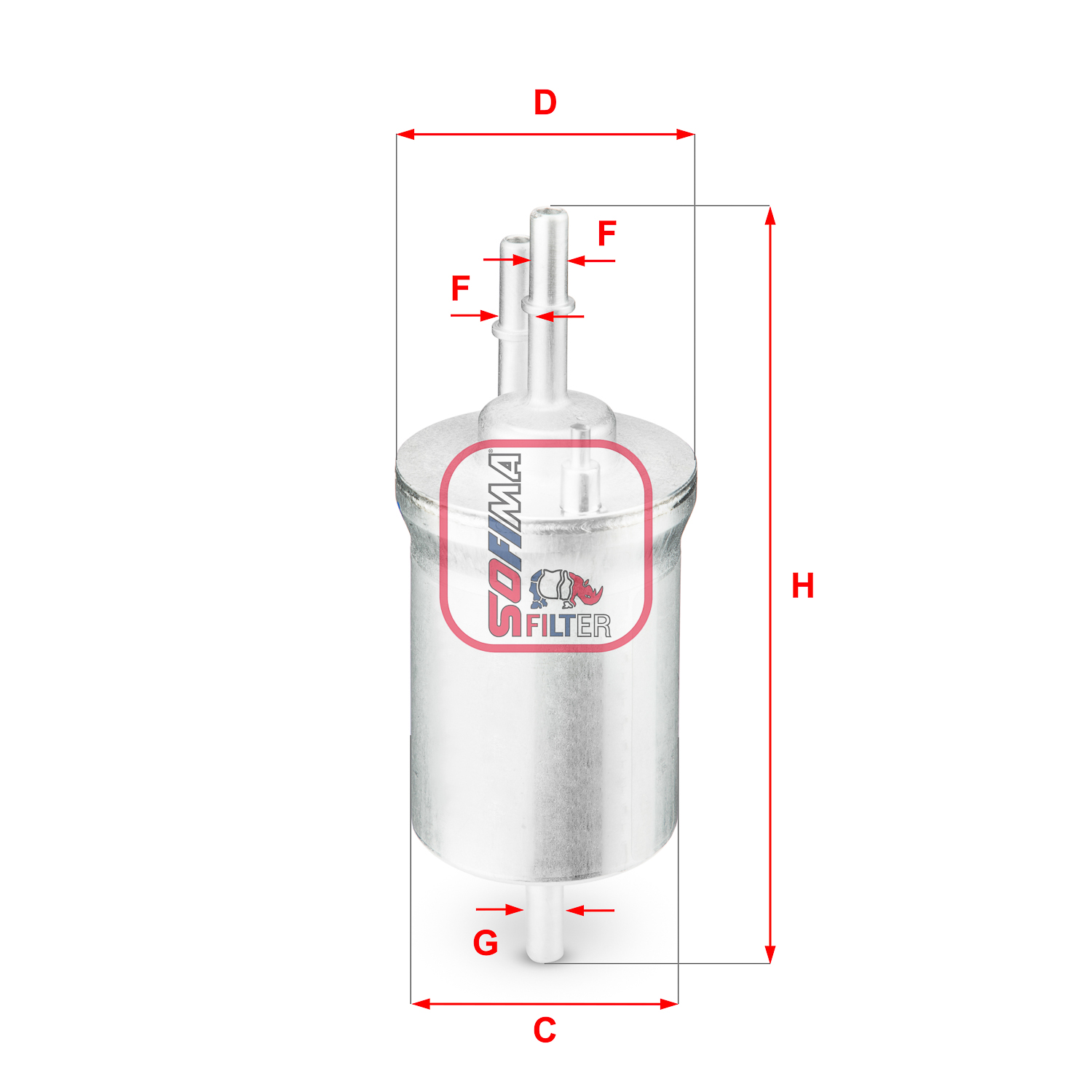 Filtru combustibil S 1840 B SOFIMA