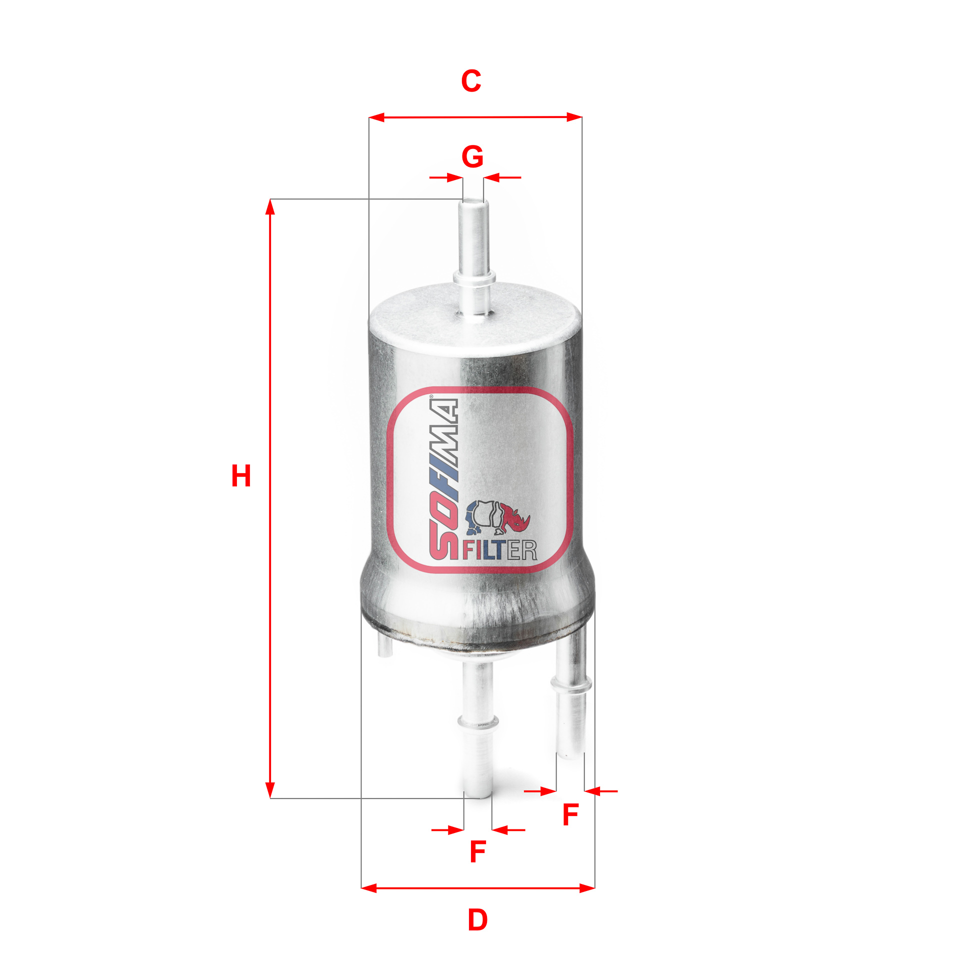 Filtru combustibil S 1845 B SOFIMA