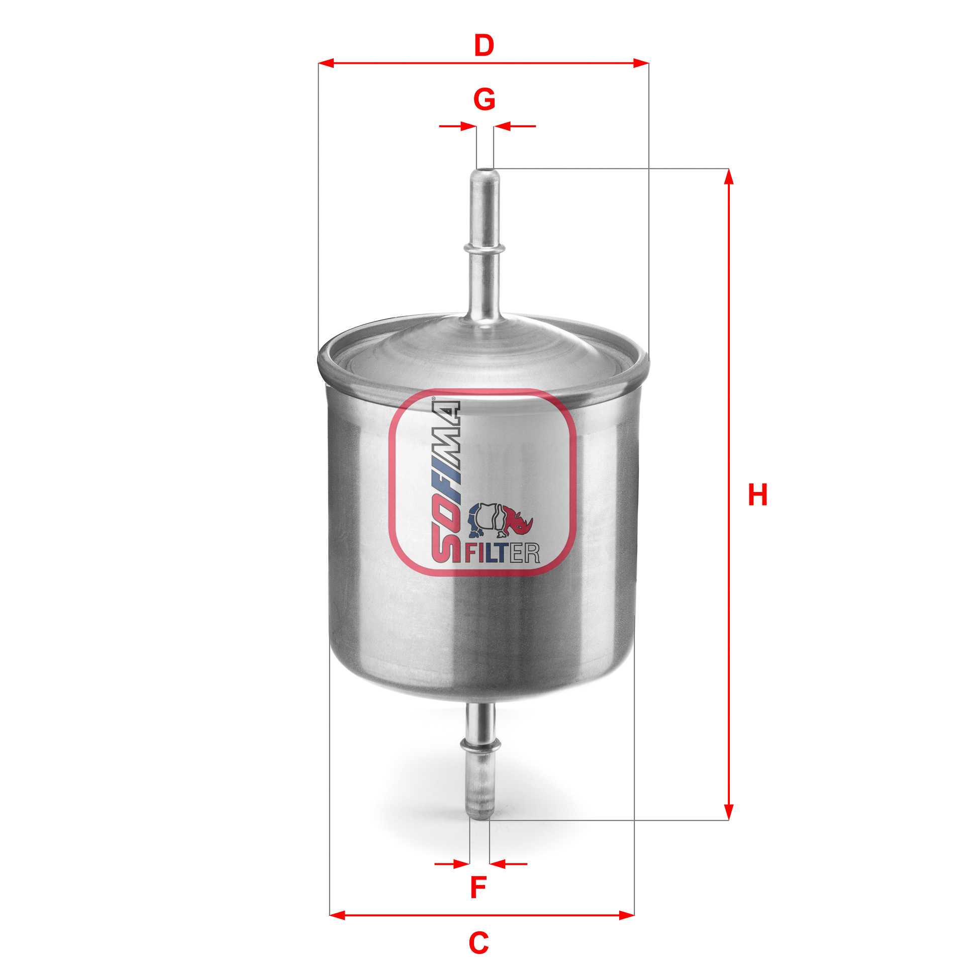 Filtru combustibil S 1846 B SOFIMA