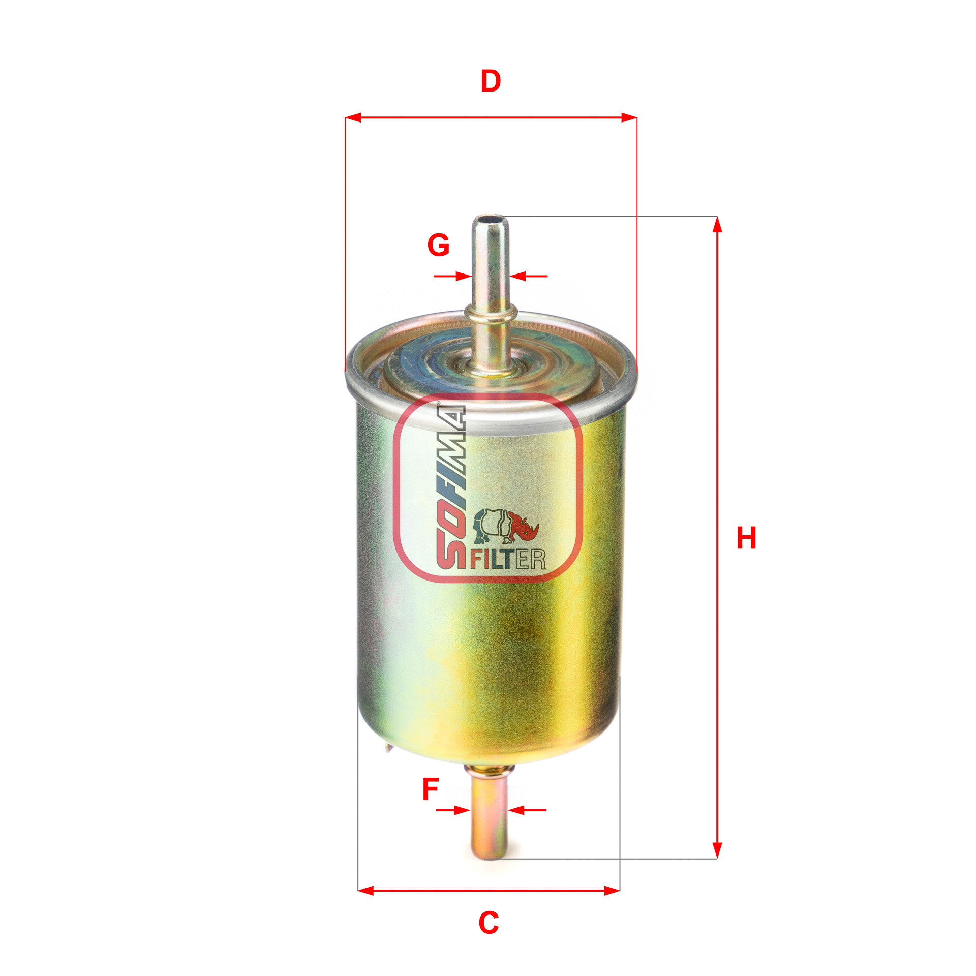 Filtru combustibil S 1850 B SOFIMA