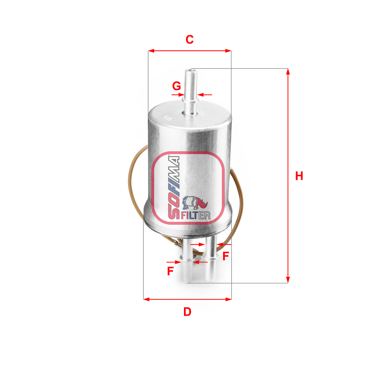 Filtru combustibil S 1853 B SOFIMA