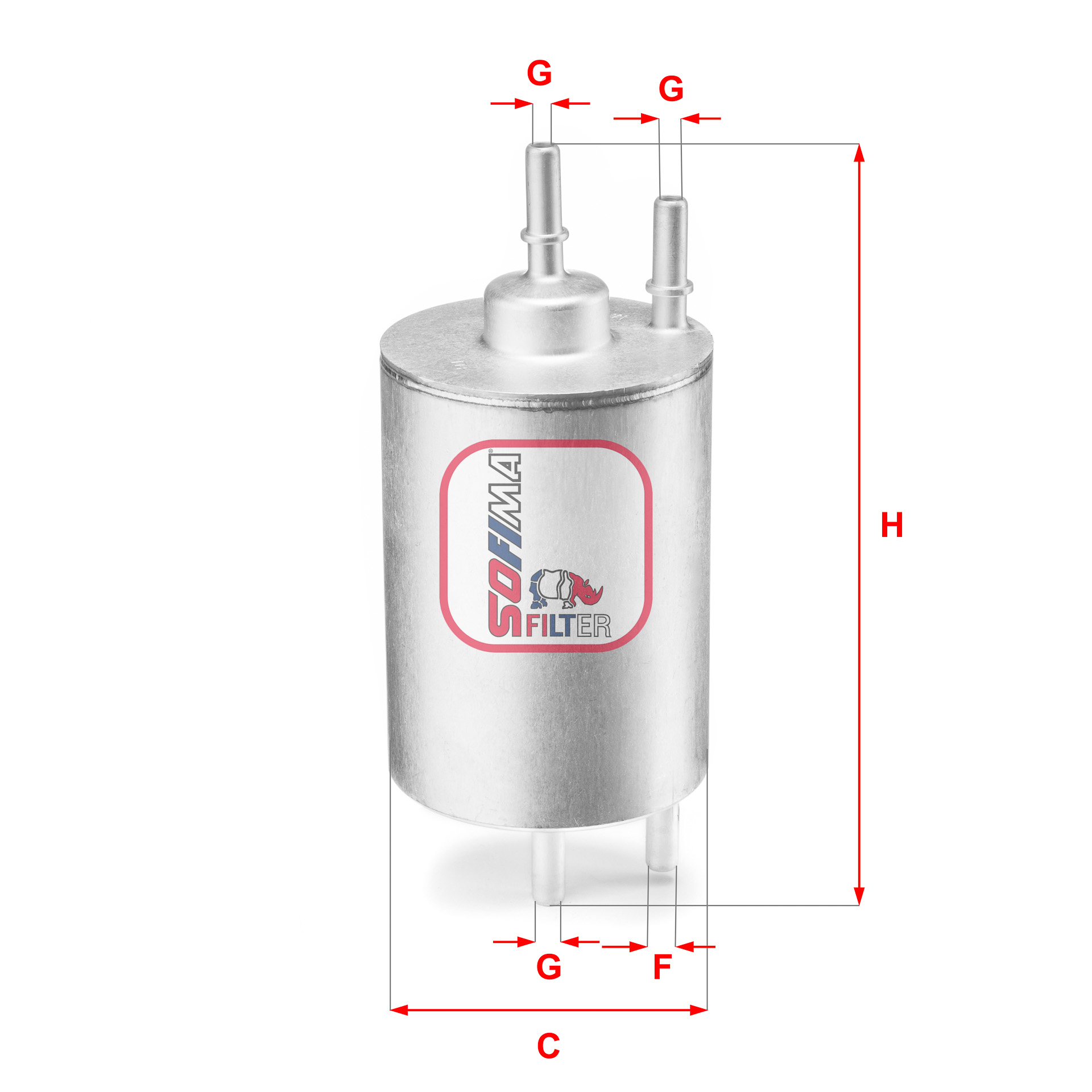 Filtru combustibil S 1958 B SOFIMA