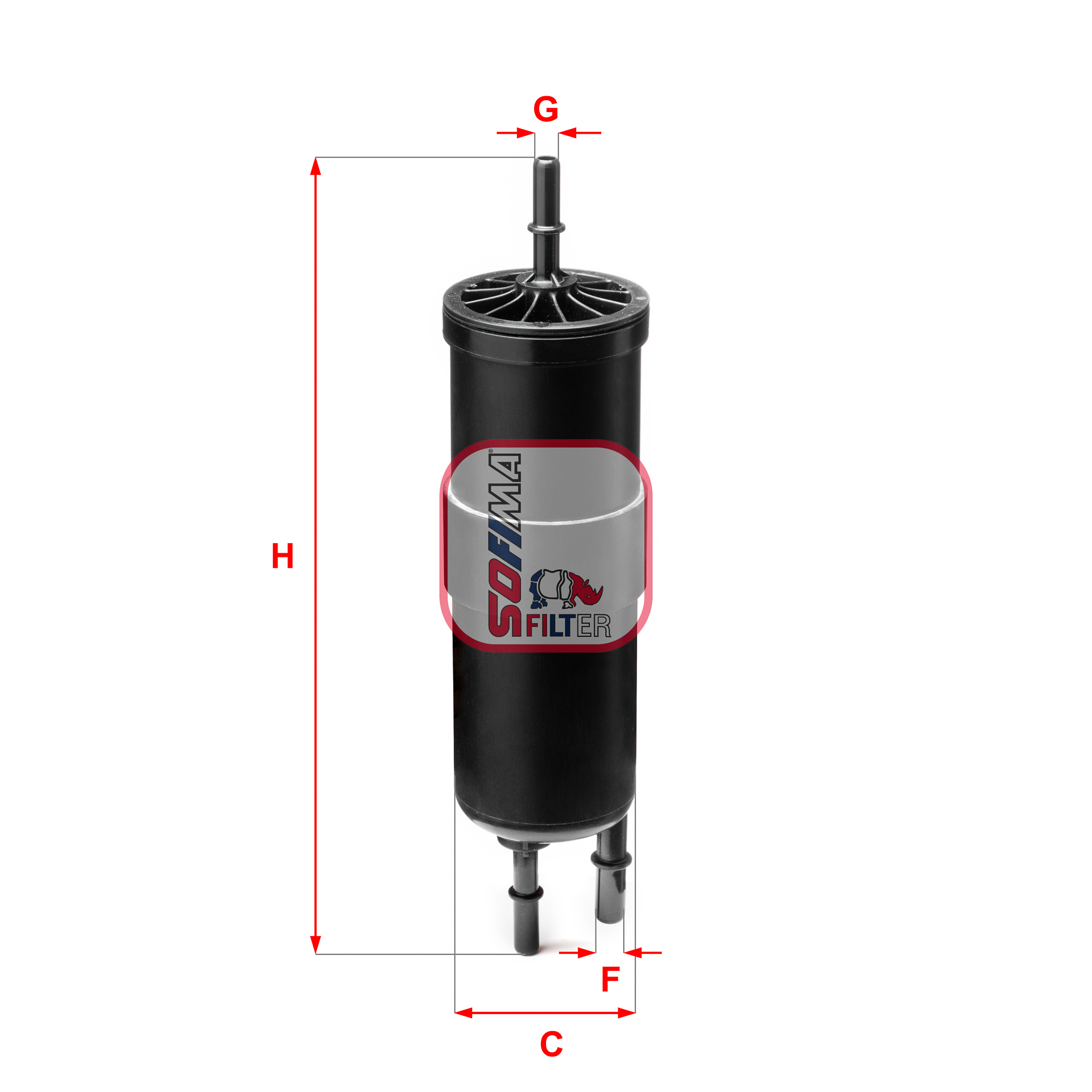 Filtru combustibil S 1962 B SOFIMA