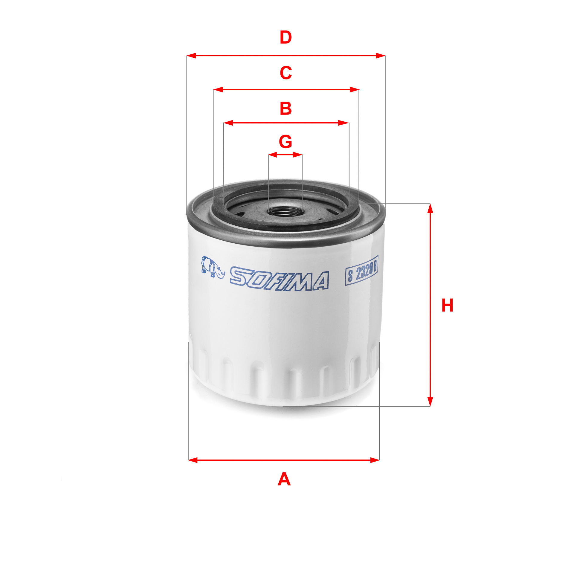 Filtru ulei S 2329 R SOFIMA