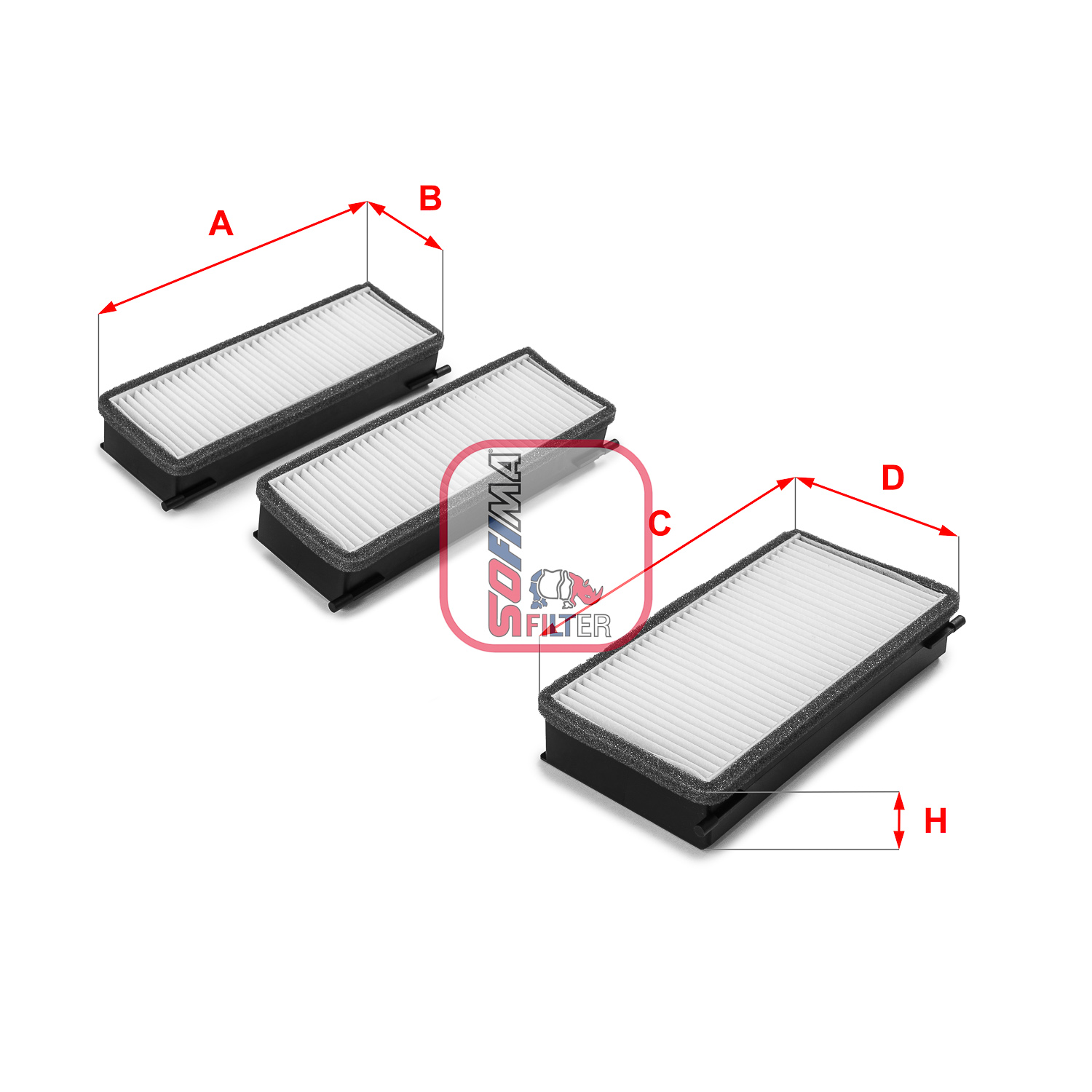 Filtru, aer habitaclu S 3070 C SOFIMA