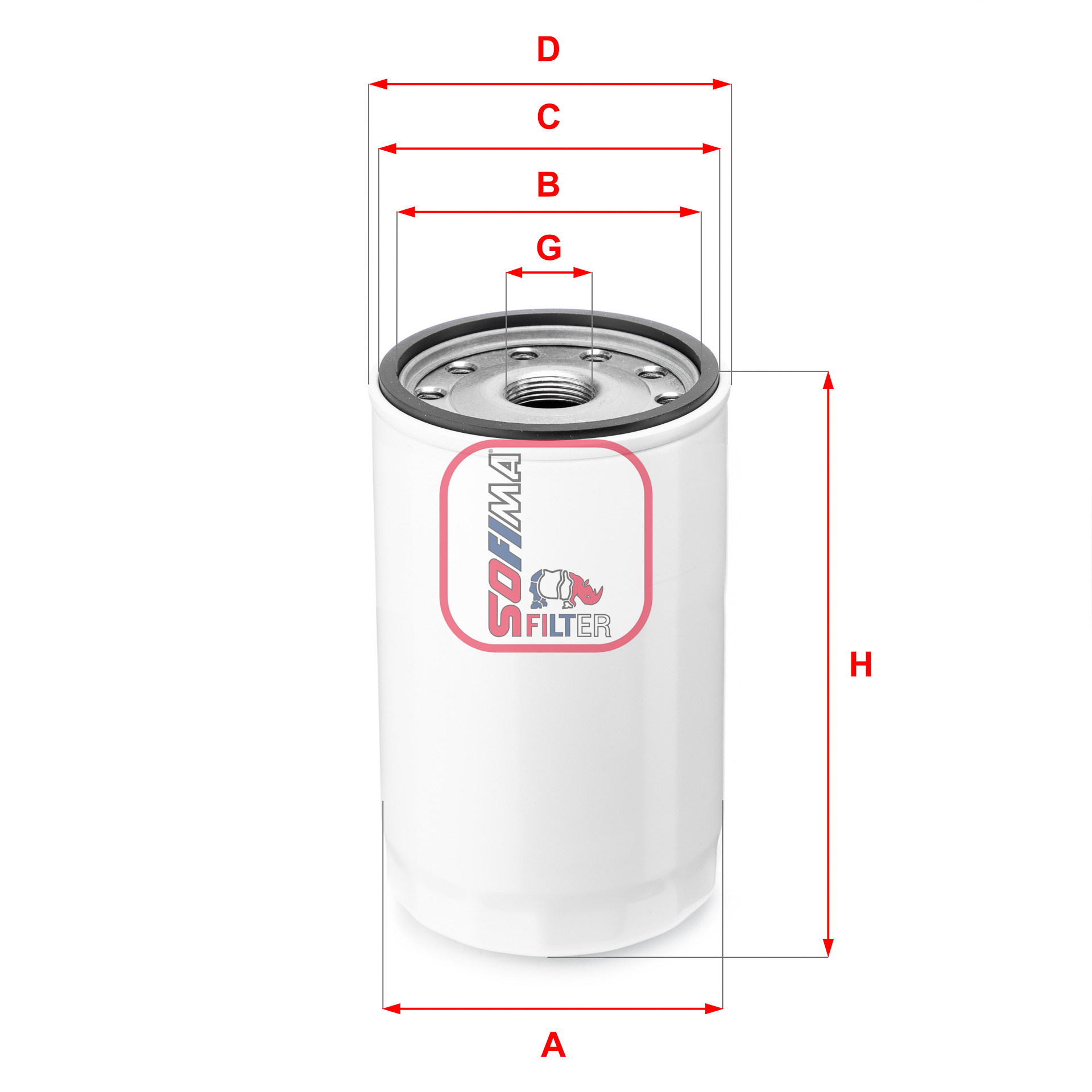 Filtru hidraulic, sistem directie S 3140 R SOFIMA