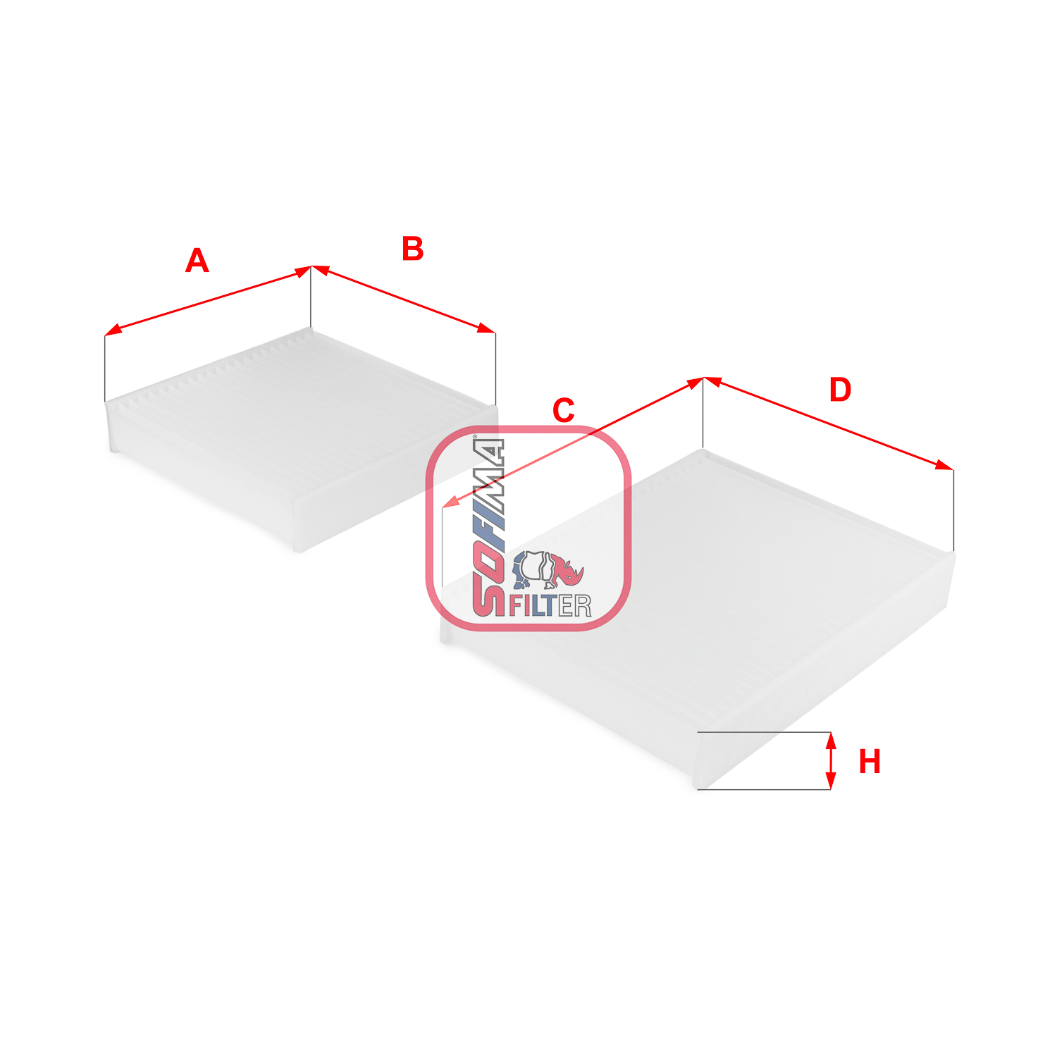 Filtru, aer habitaclu S 3143 C SOFIMA