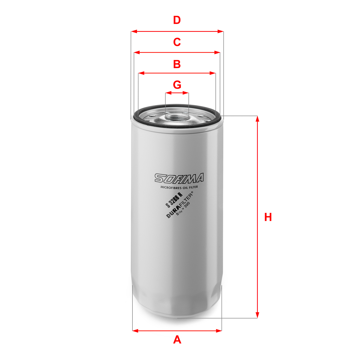 Filtru ulei S 3288 R SOFIMA