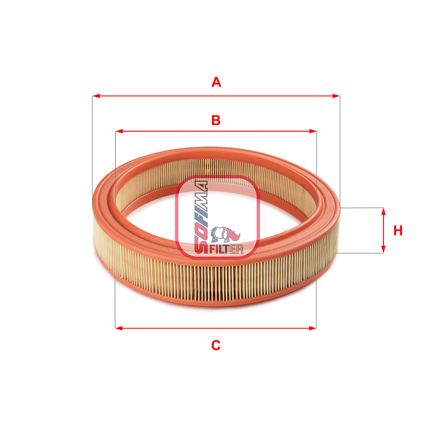 Filtru aer S 3381 A SOFIMA