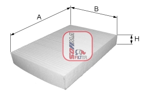 Filtru, aer habitaclu S 3423 C SOFIMA