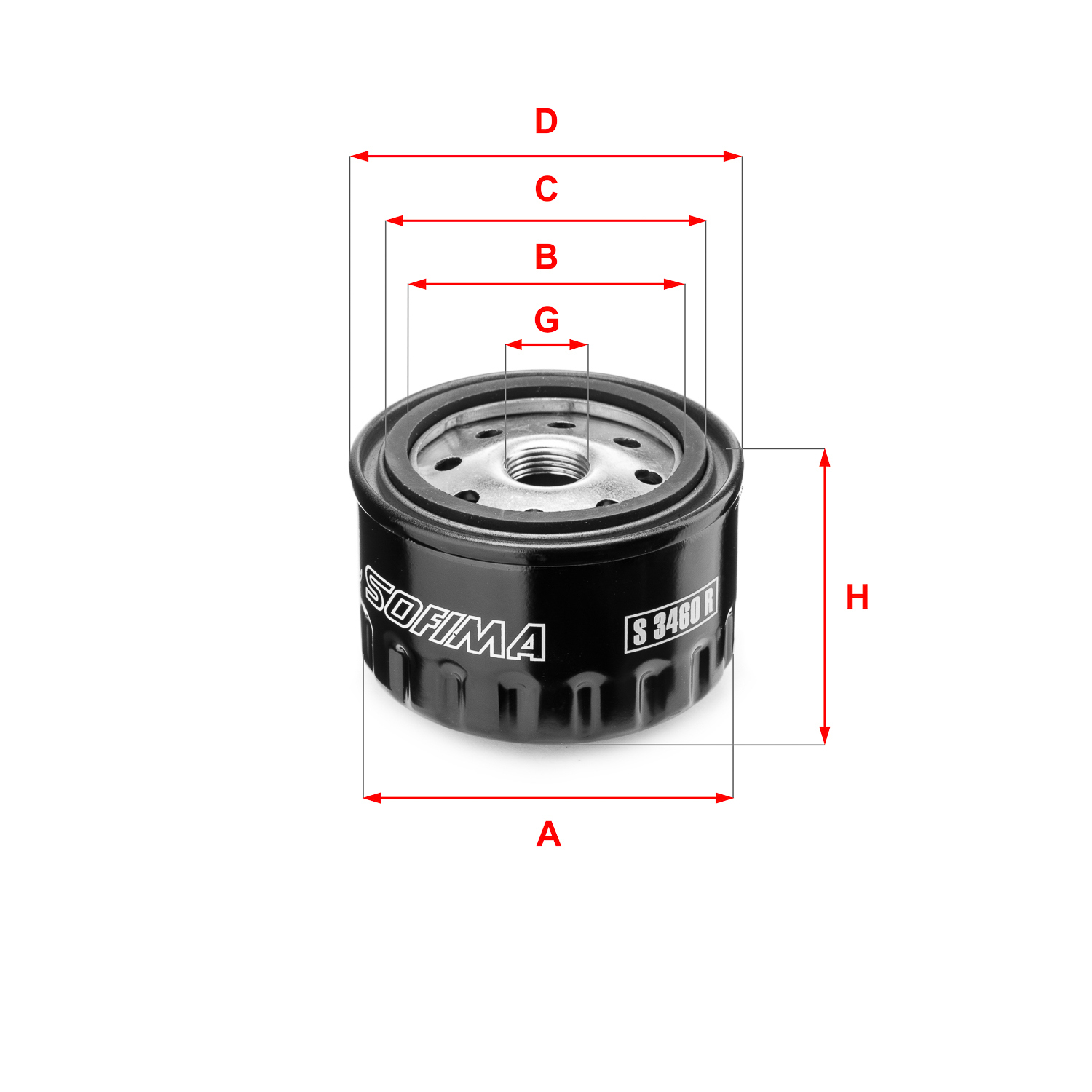 Filtru ulei S 3460 R SOFIMA