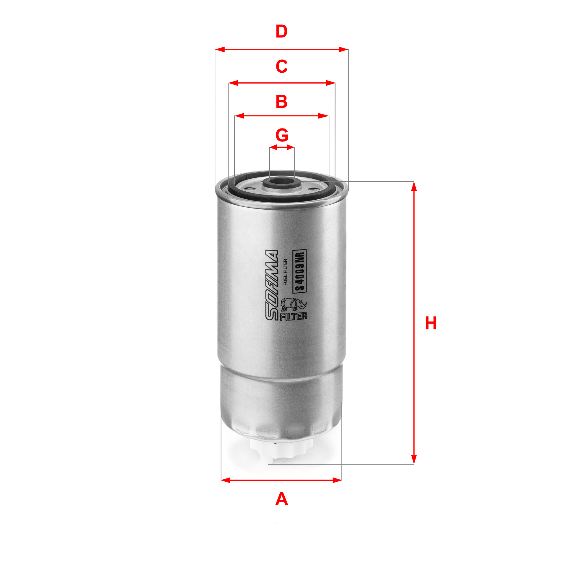 Filtru combustibil S 4009 NR SOFIMA