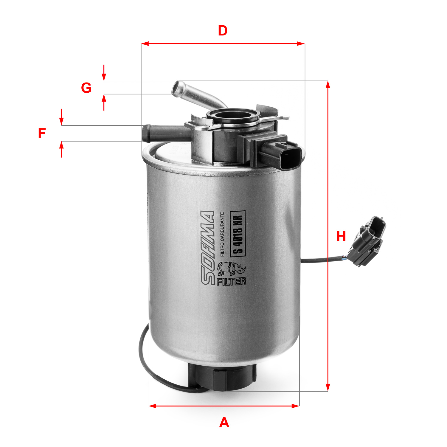 Filtru combustibil S 4018 NR SOFIMA