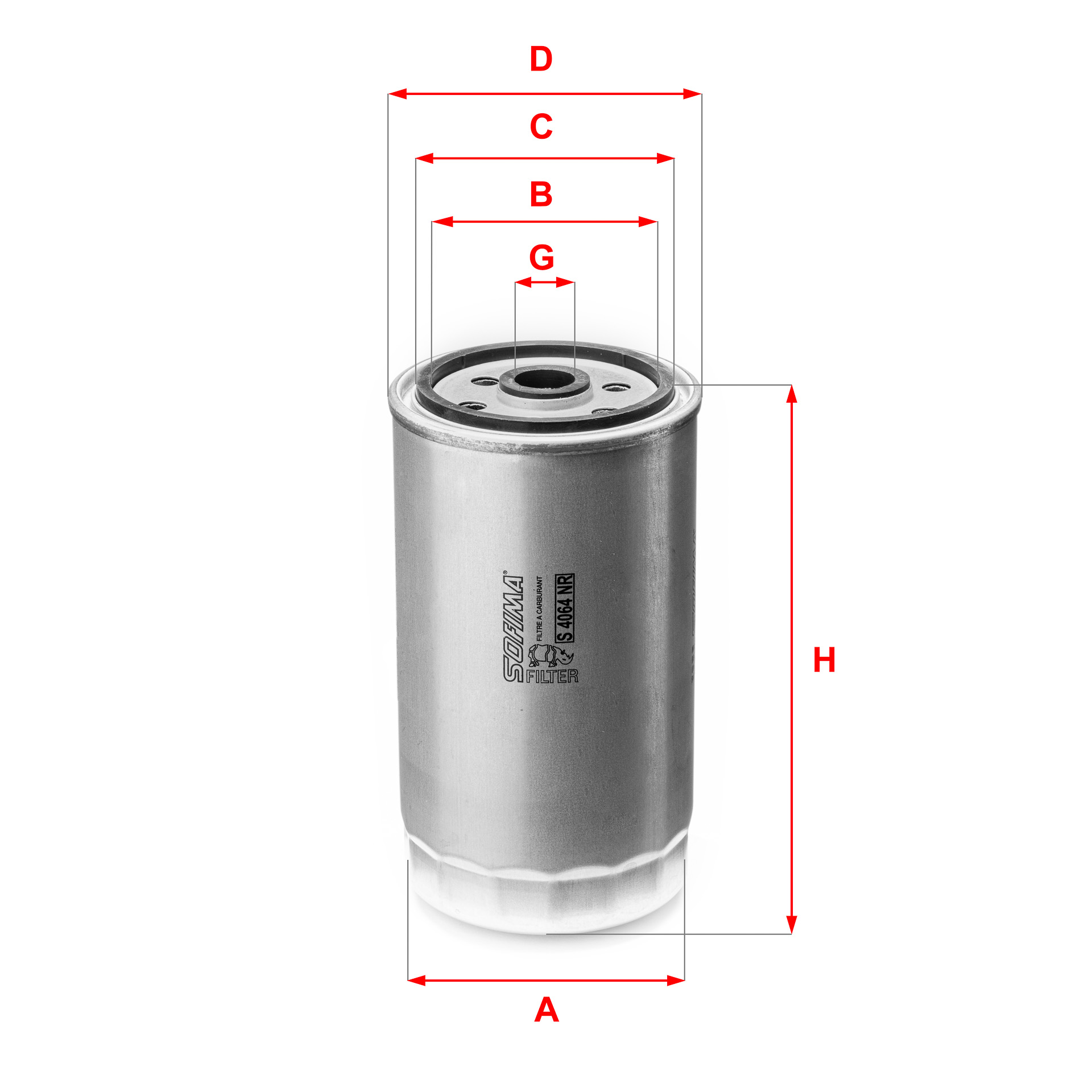 Filtru combustibil S 4064 NR SOFIMA