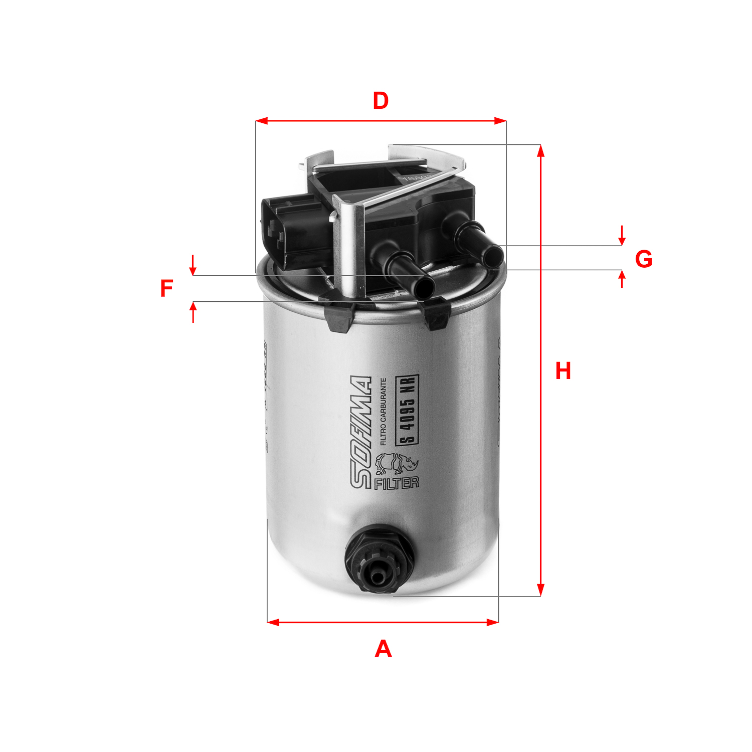 Filtru combustibil S 4095 NR SOFIMA