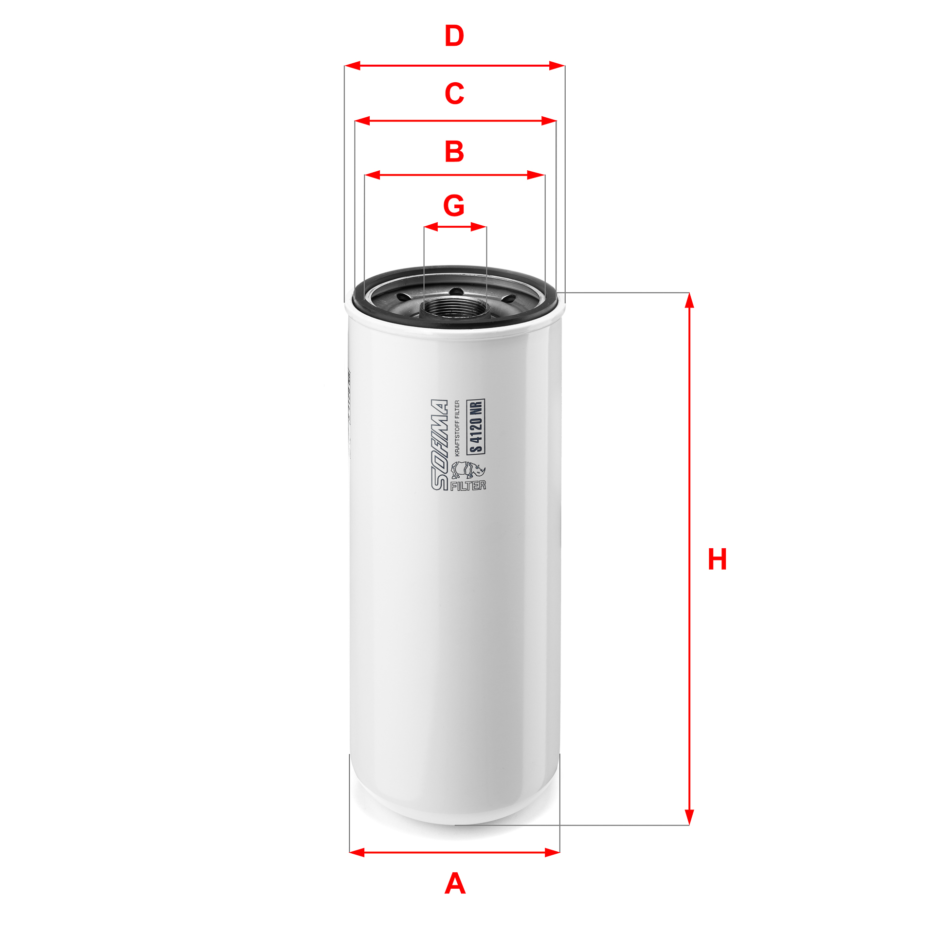 Filtru combustibil S 4120 NR SOFIMA