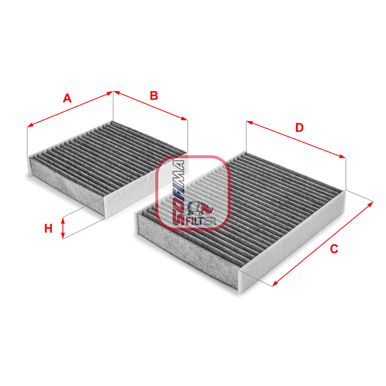 Filtru, aer habitaclu S 4164 CA SOFIMA