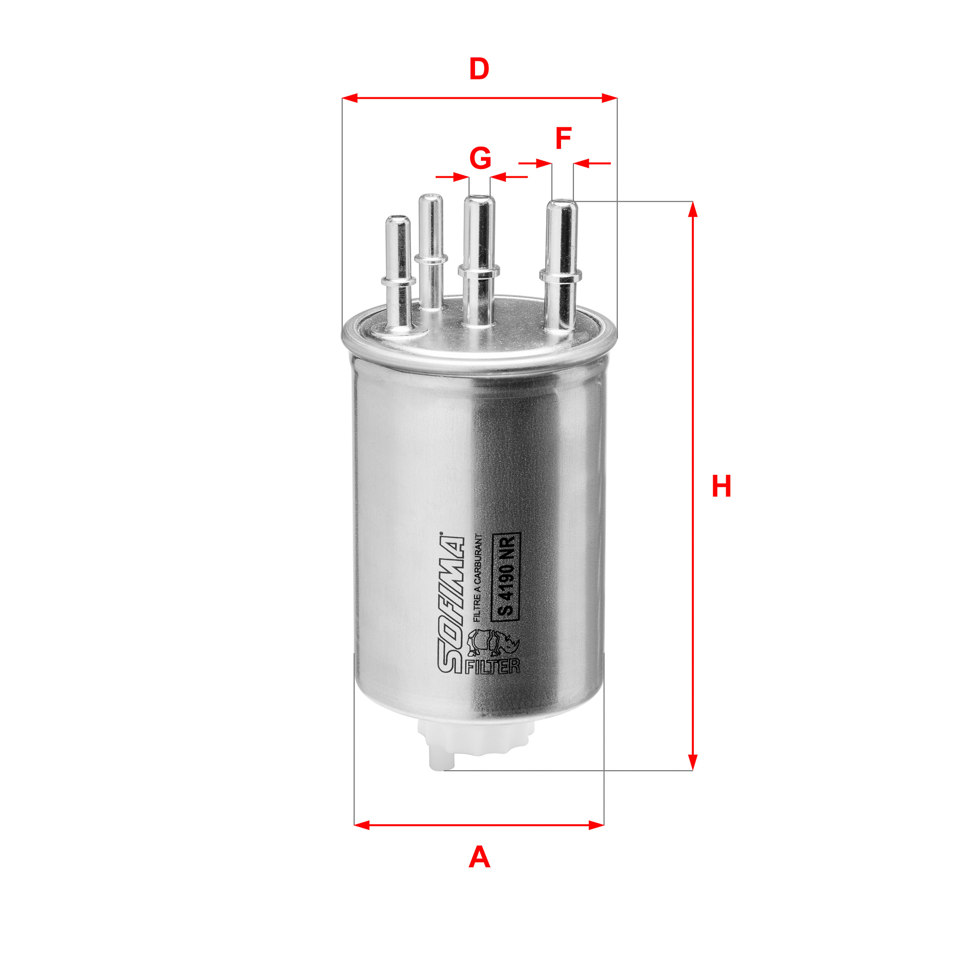 Filtru combustibil S 4190 NR SOFIMA