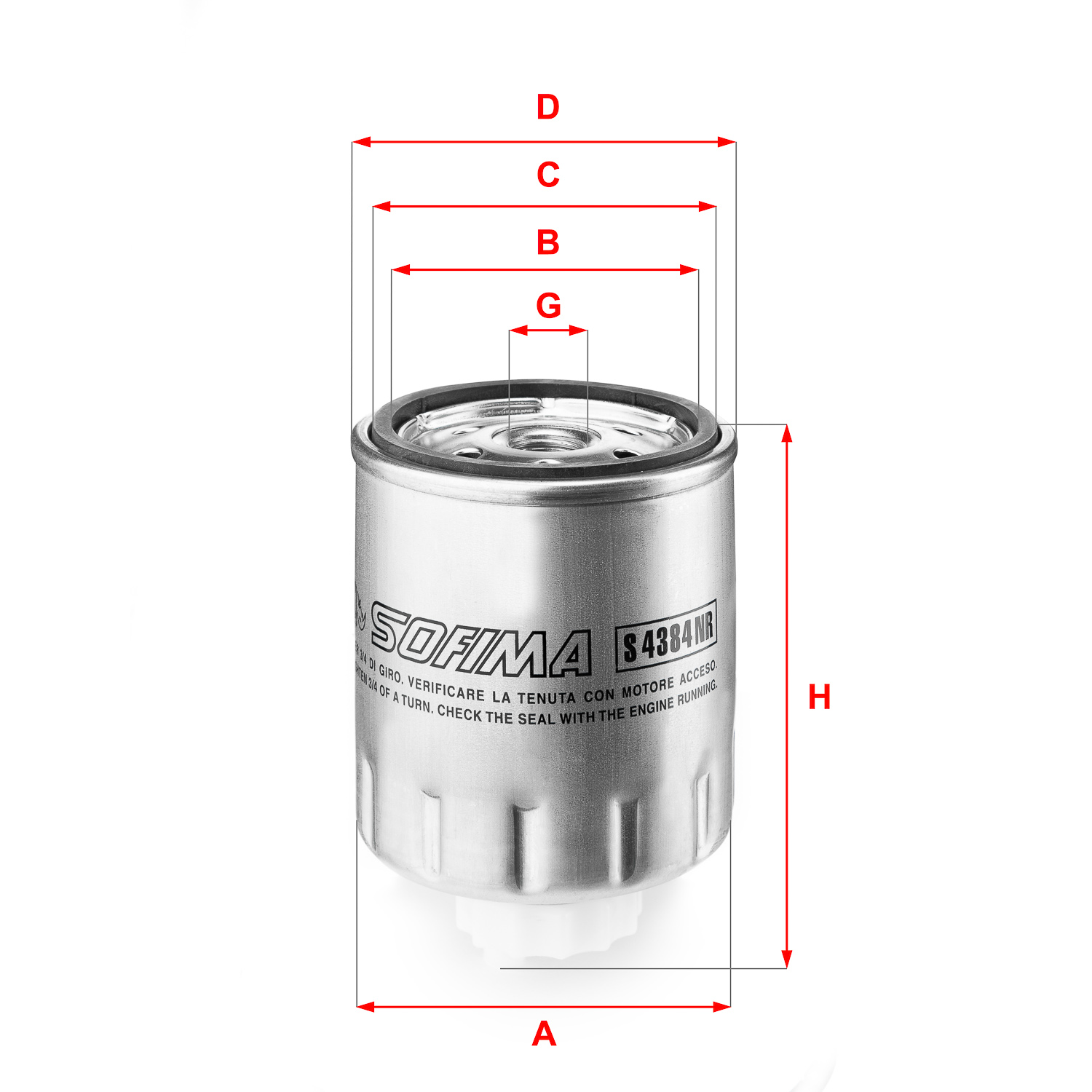 Filtru combustibil S 4329 NR SOFIMA