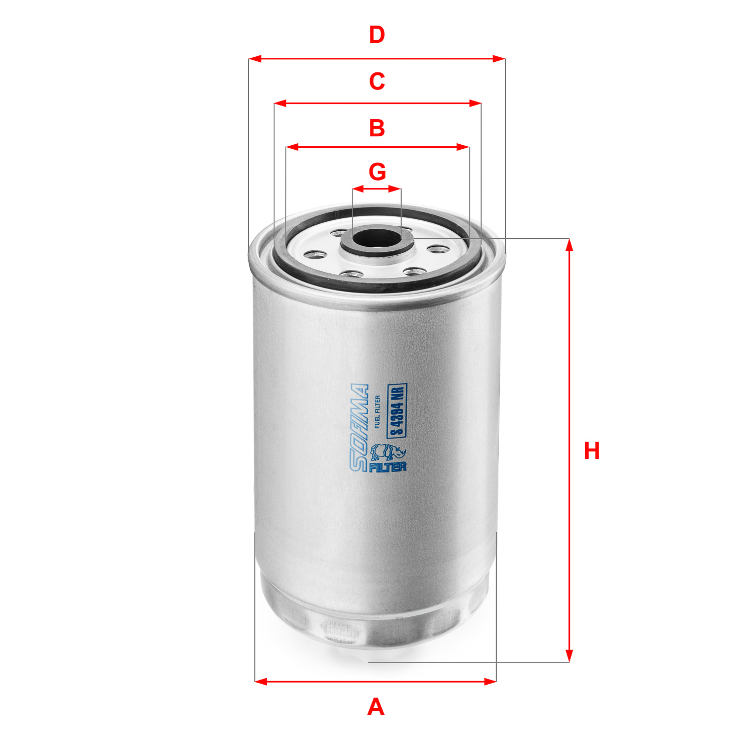 Filtru combustibil S 4341 NR SOFIMA