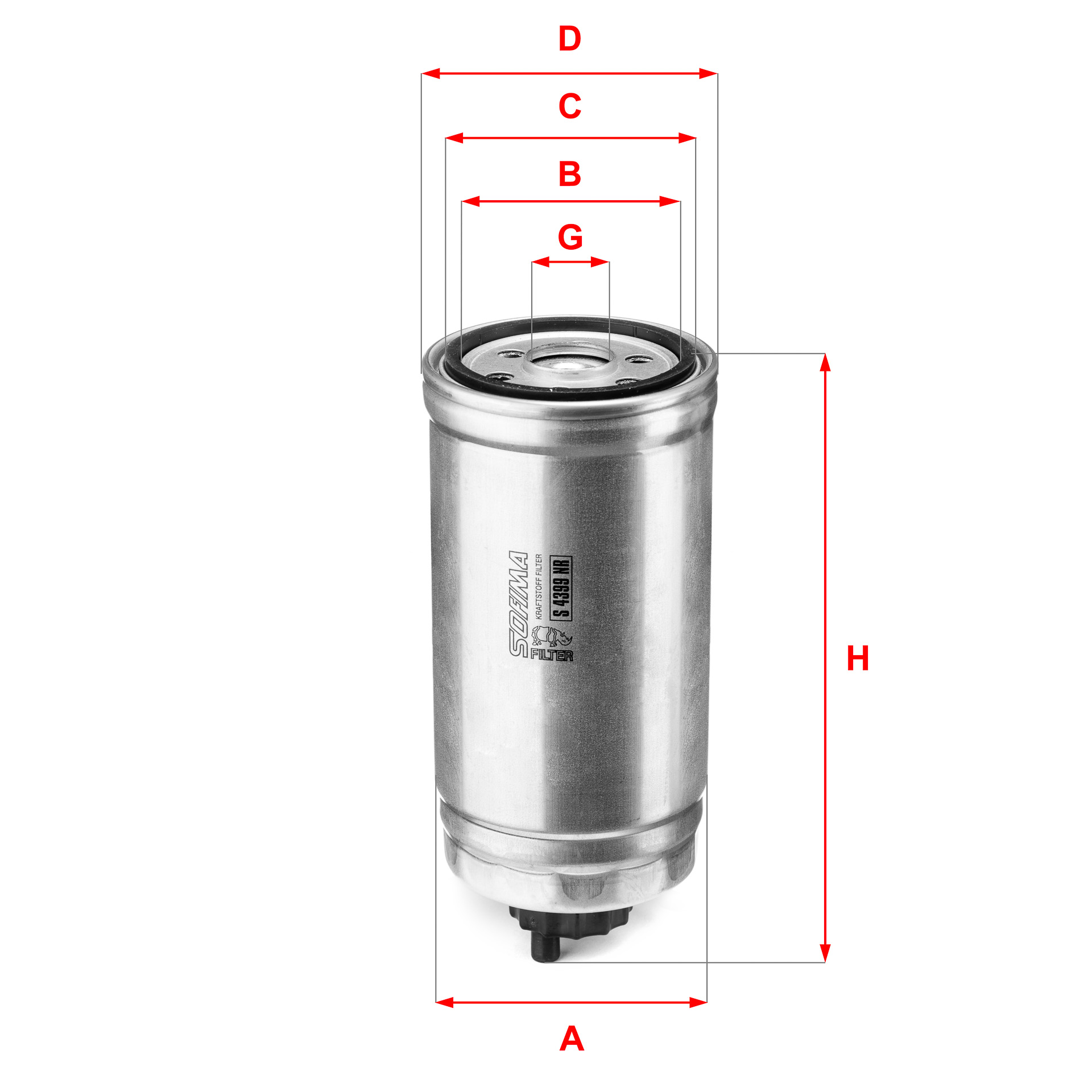 Filtru combustibil S 4399 NR SOFIMA