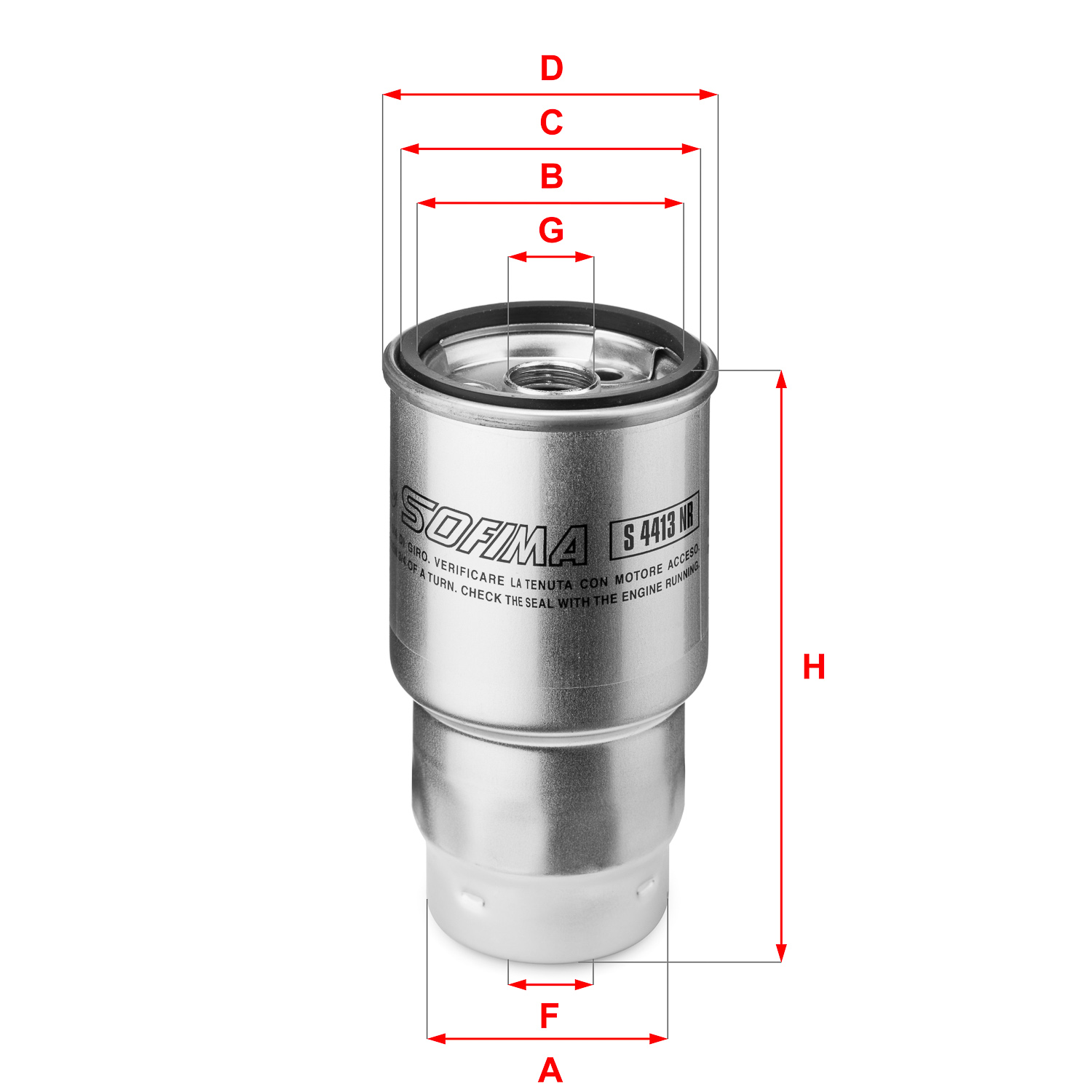 Filtru combustibil S 4413 NR SOFIMA