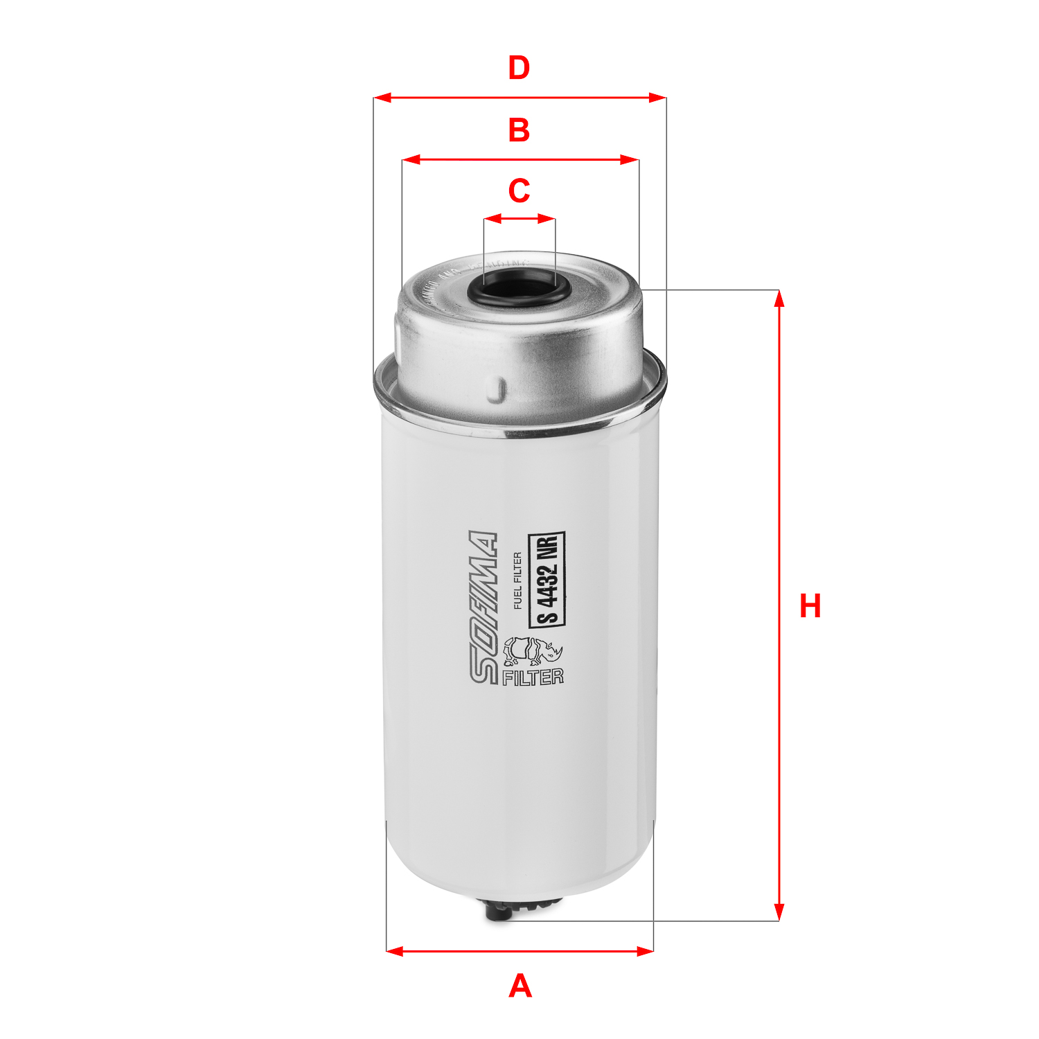 Filtru combustibil S 4432 NR SOFIMA