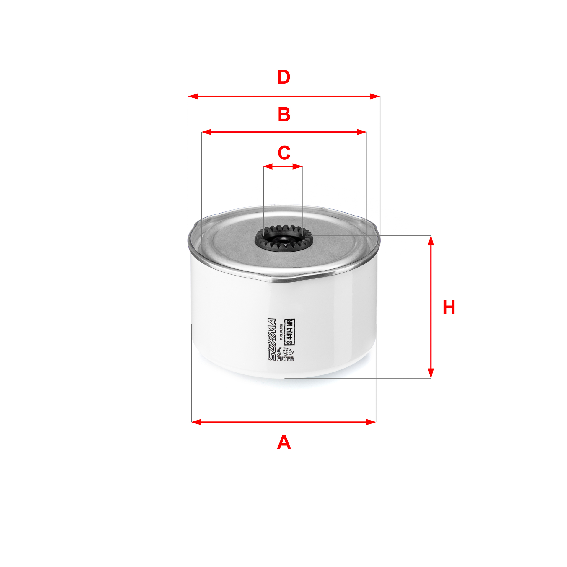 Filtru combustibil S 4454 NR SOFIMA