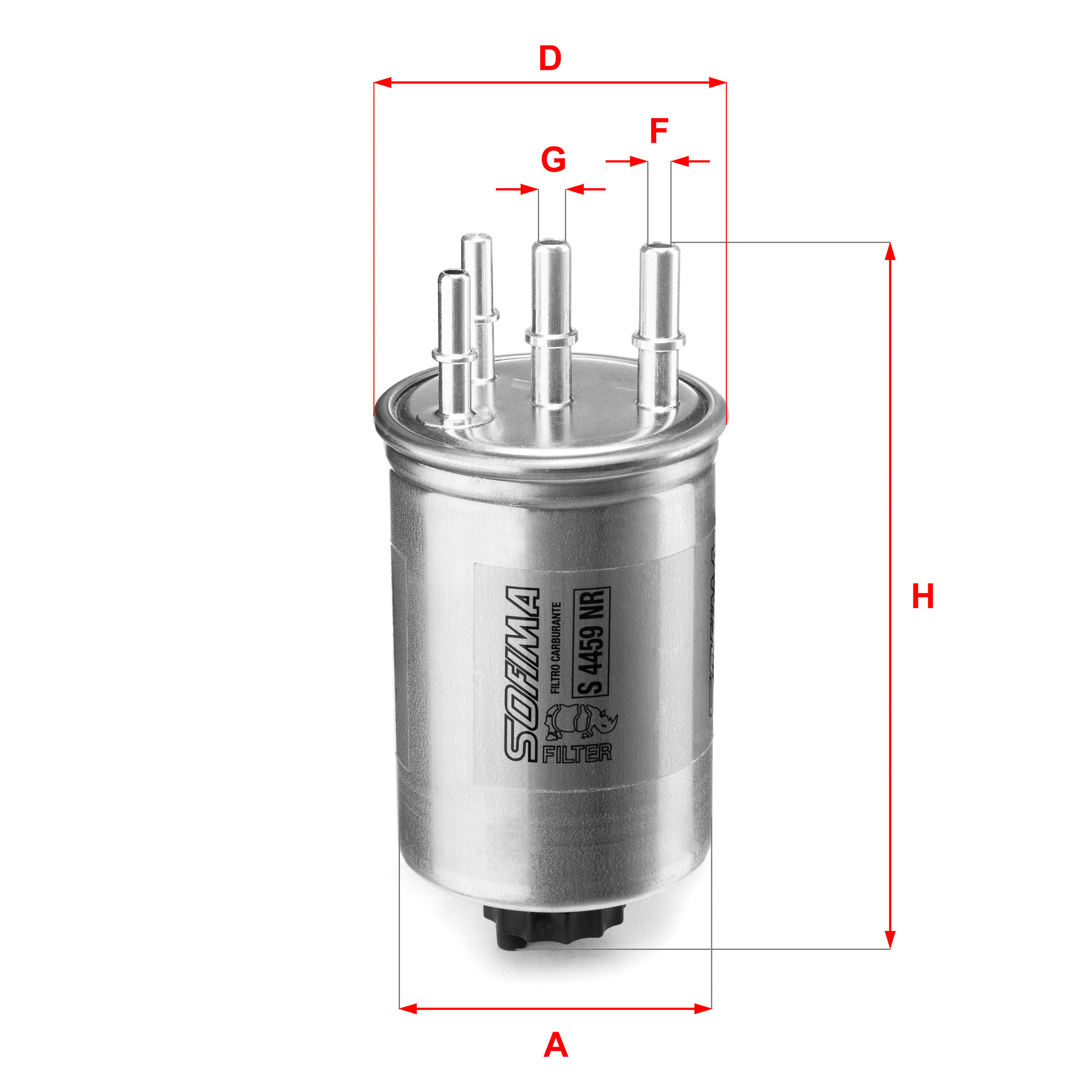 Filtru combustibil S 4459 NR SOFIMA