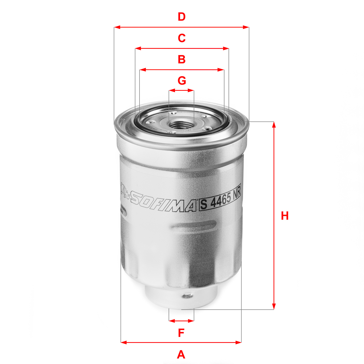 Filtru combustibil S 4465 NR SOFIMA